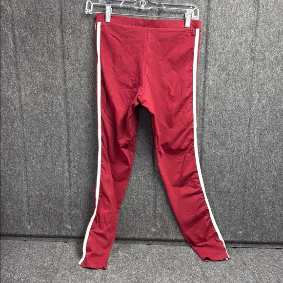 Adidas Red and White Sweatpants with Classic Stripes - Picture 3 of 3